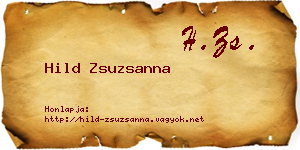 Hild Zsuzsanna névjegykártya